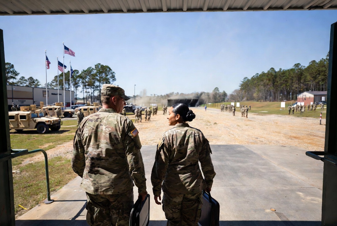 Die unscheinbare Staff Sergeant mit dem perfekten Dutt von Fort Benning ...